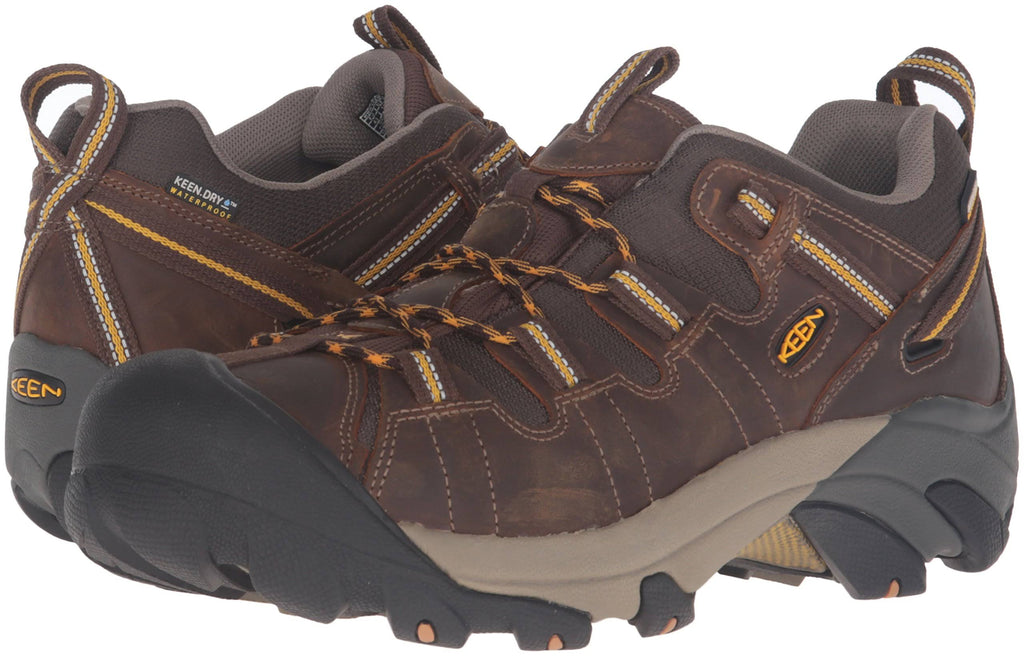 Cascade Brown/Golden Yellow Wide Hiking Boots Y421