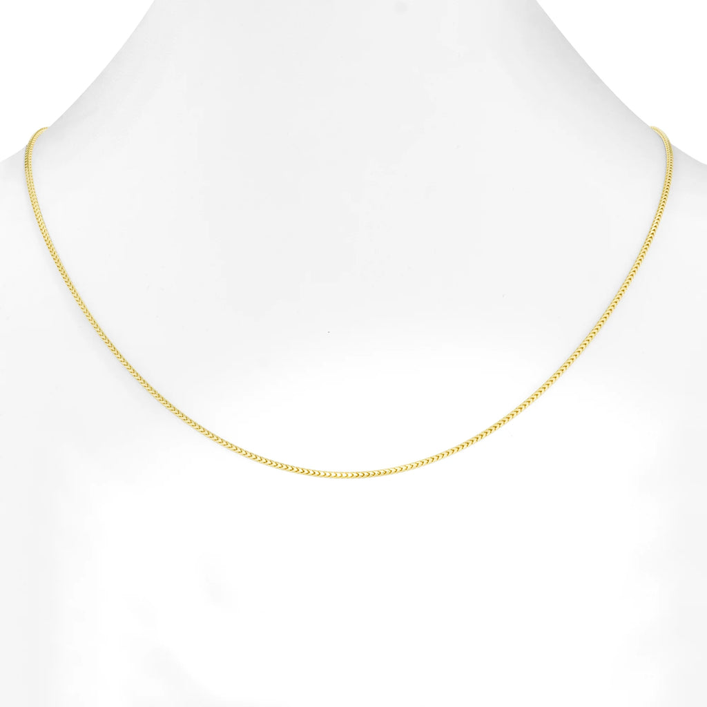 14k Yellow Gold Solid Franco Chain Necklace 16" - 30" S483591
