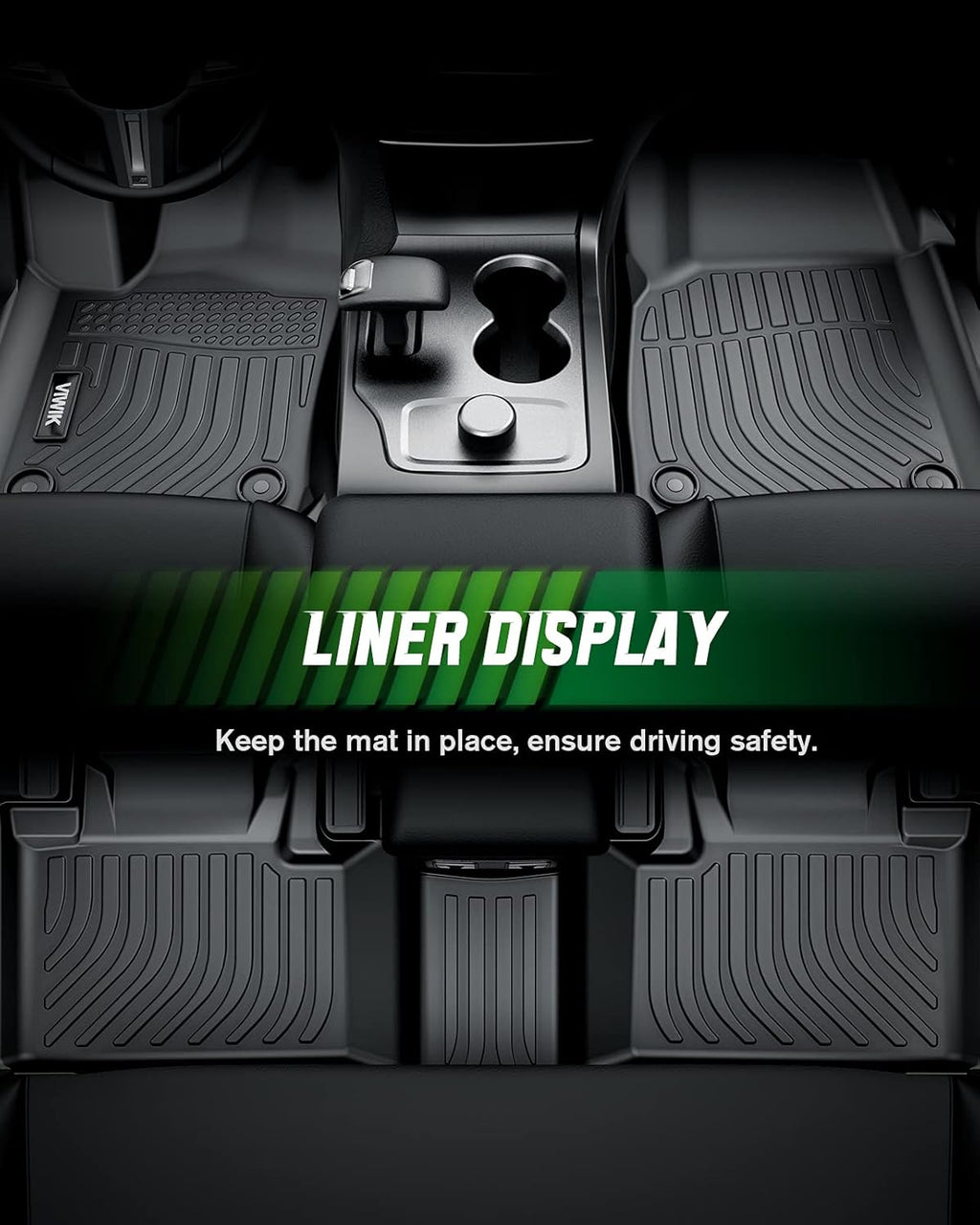 Black TPE All Weather Floor Mats Full Set X795039