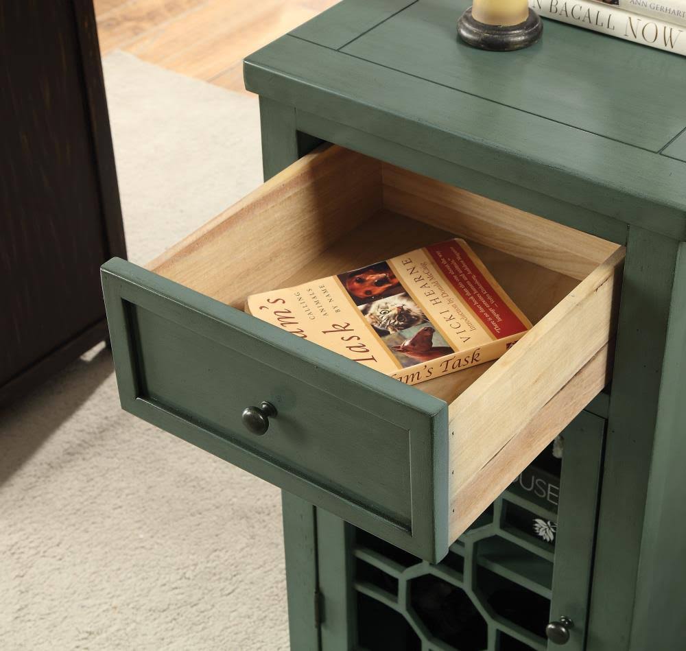Teal Side Table Y589