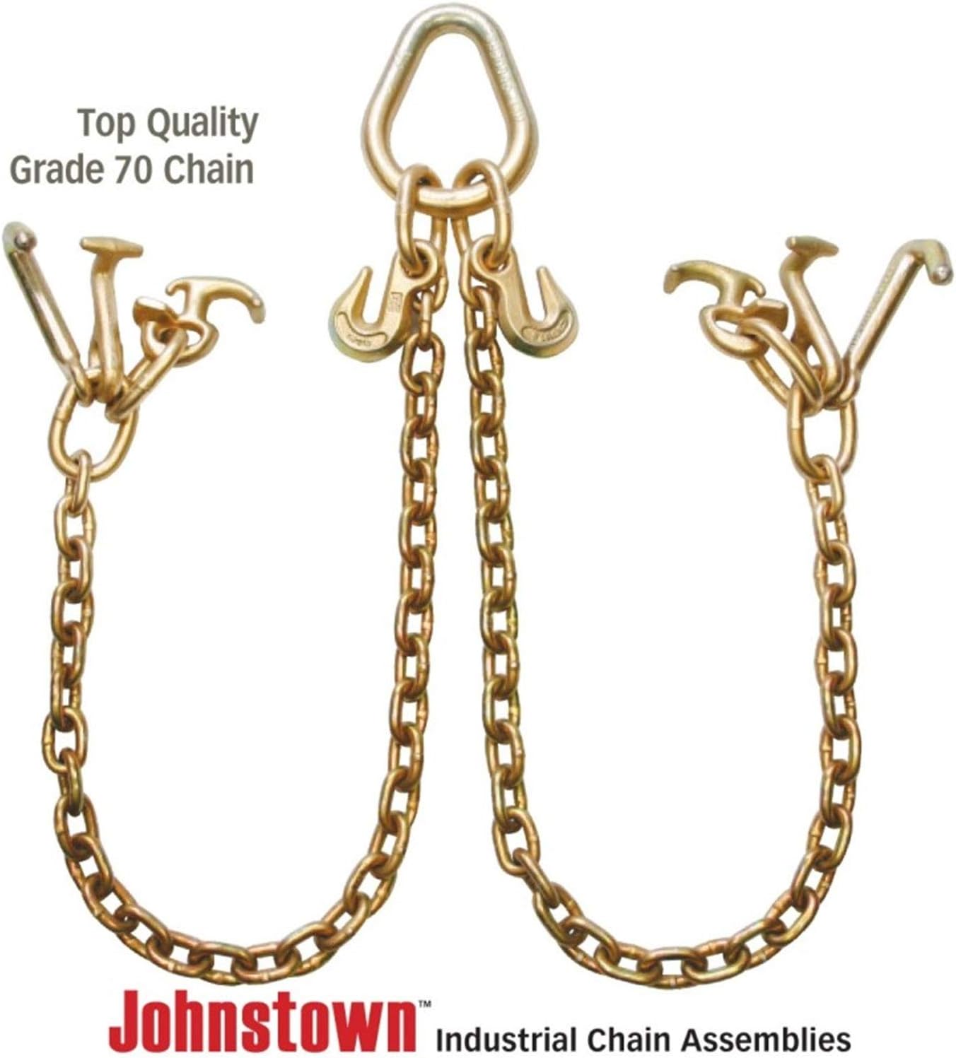 Towing Chain Bridle with Universal RTJ Clusters, Grade 70, 84 Inch, 4,700 Pound Safe Working Load P300606