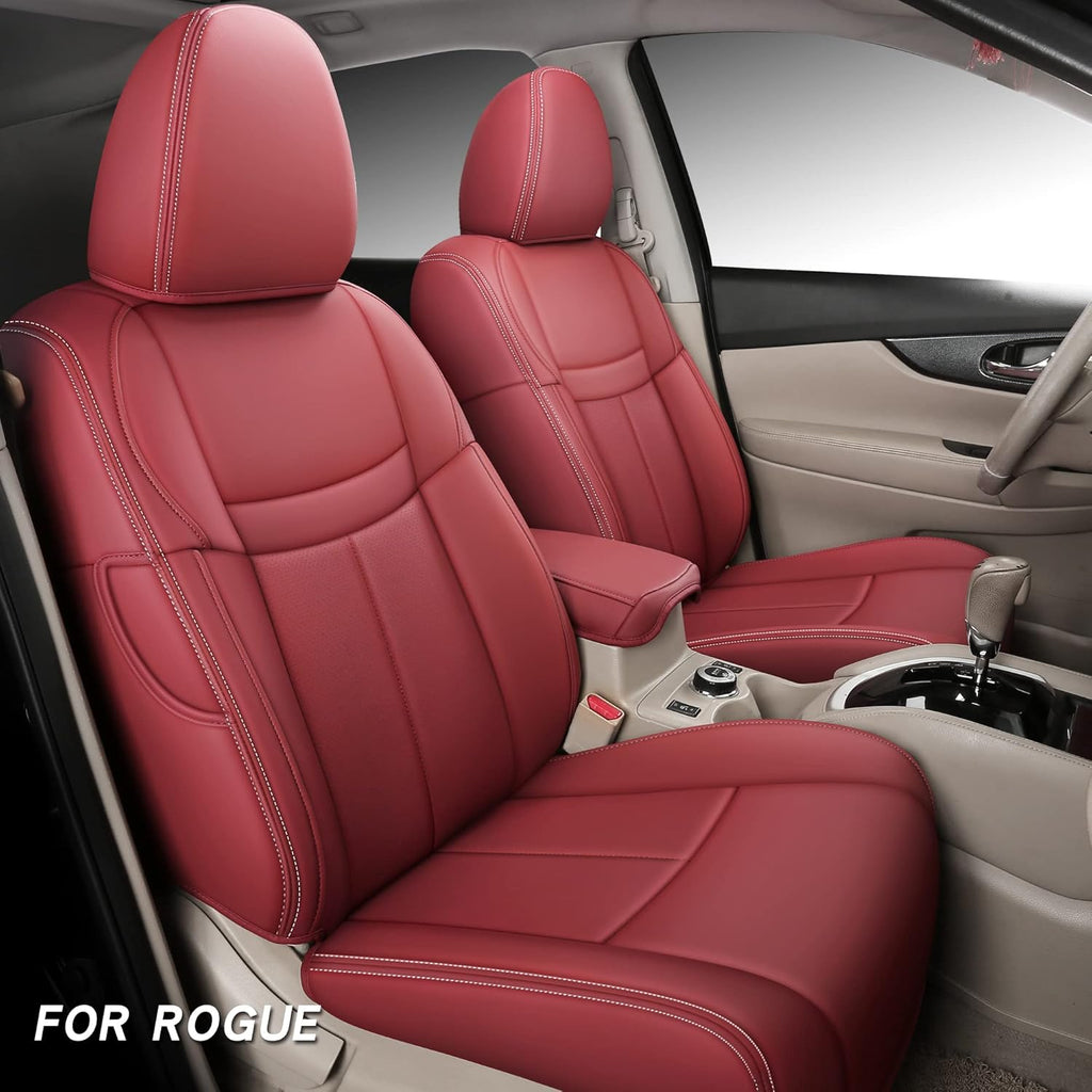Faux Leather Custom Car Seat Covers Full Set J638522