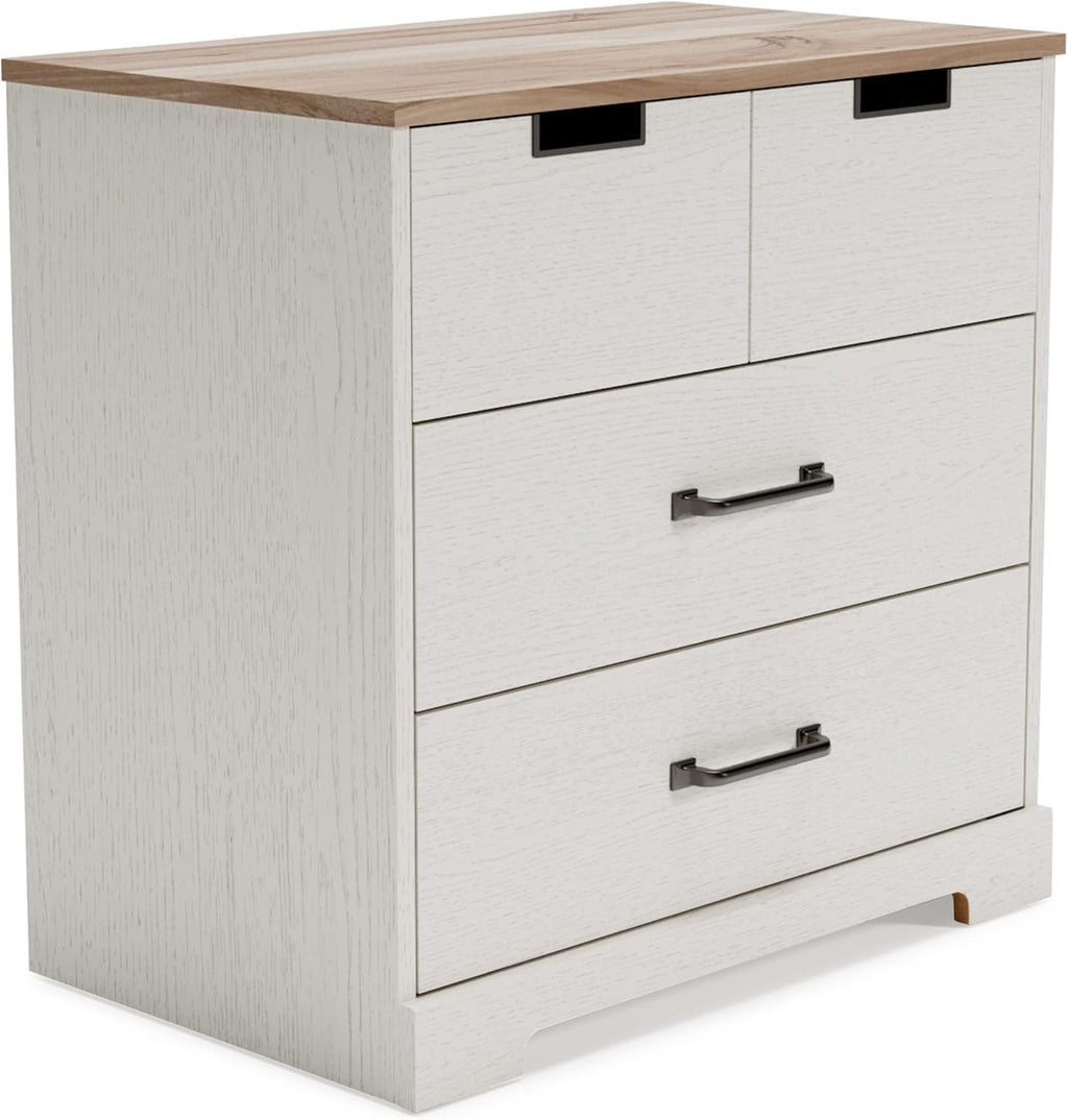 White 3 Drawer Wood Chest M789