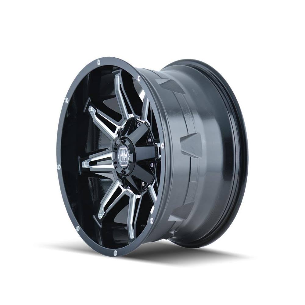 Black/Milled Spokes 18x9 Wheel R95560