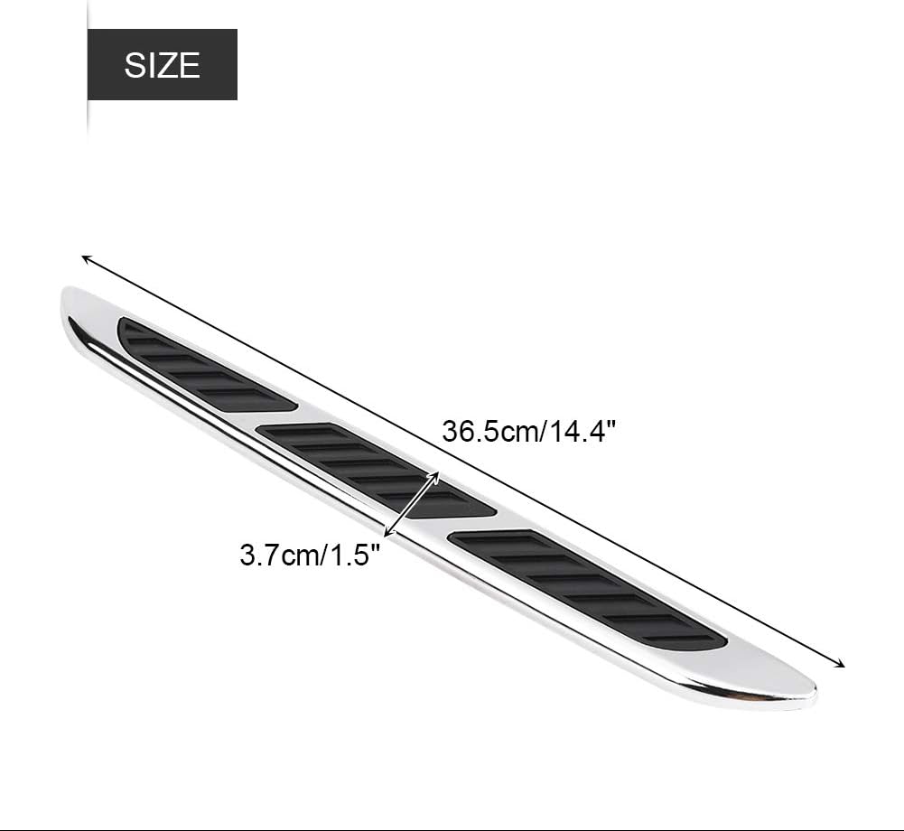 2pcs Car Hood Side Air Flow Vent Cover Grille Decorative Trim Sticker W56743