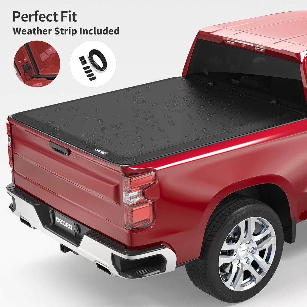 Soft Tri-Fold Truck Bed Tonneau Cover E293796
