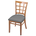 18x22 Chair with Medium Finish and Folkstone Grey Seat M515161