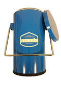 4.5Ltr Blue Enameled Cased Dewar Flask with Handle and Lid S903