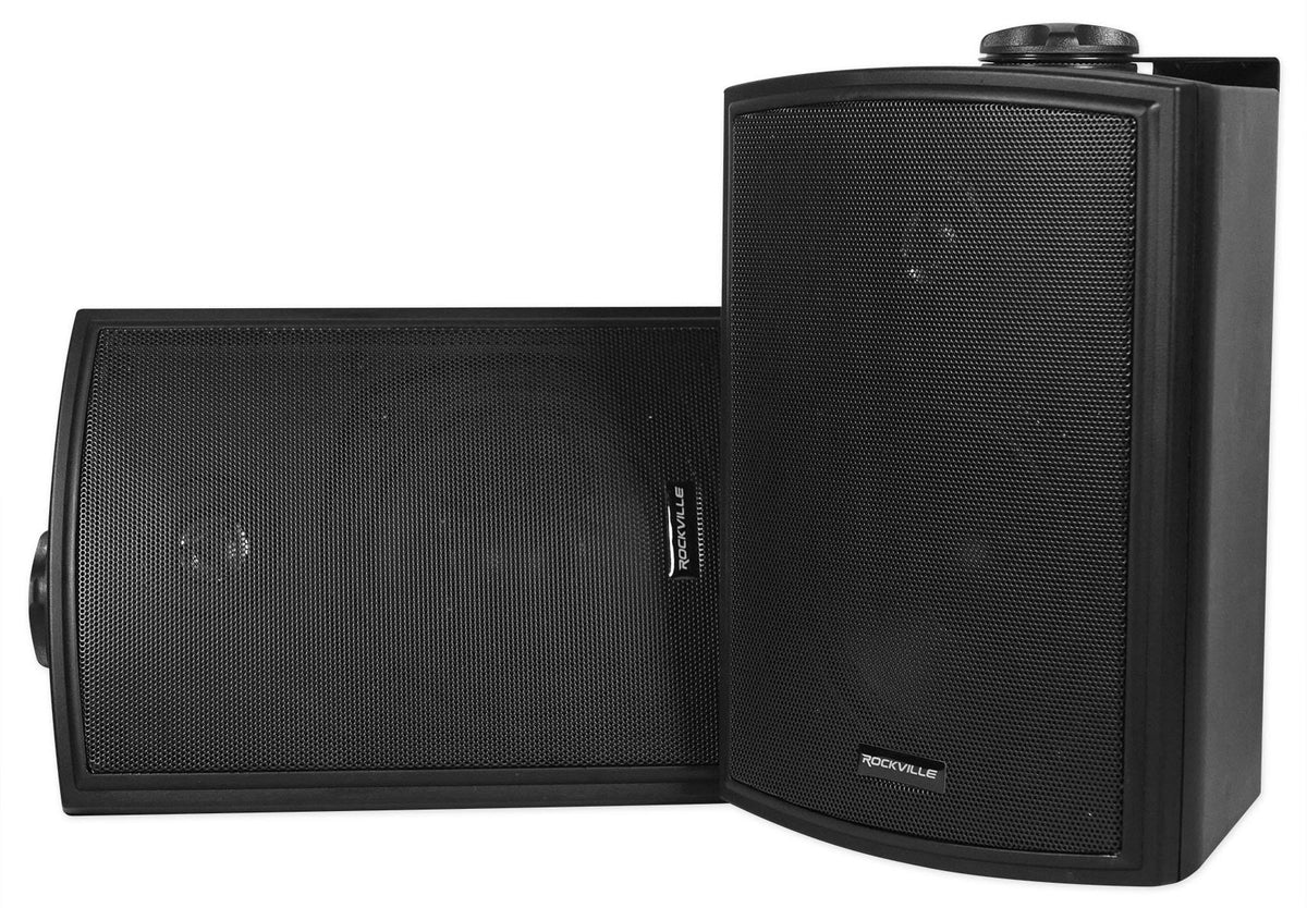 Black 5.25x22 Marine Box Swivel Speakers H985498