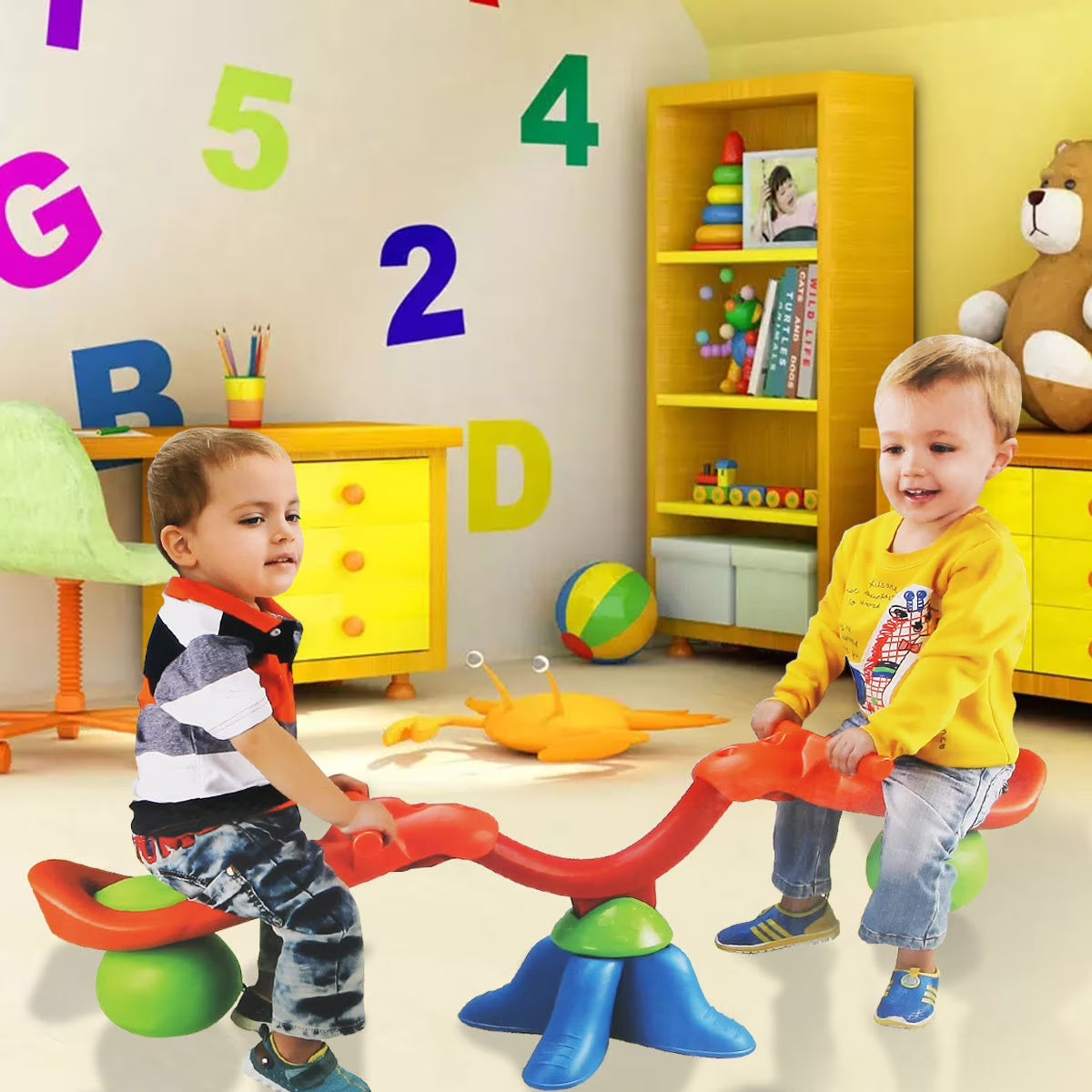 Kids Seesaw 360 Degree Spinning Teeter Totter U764688