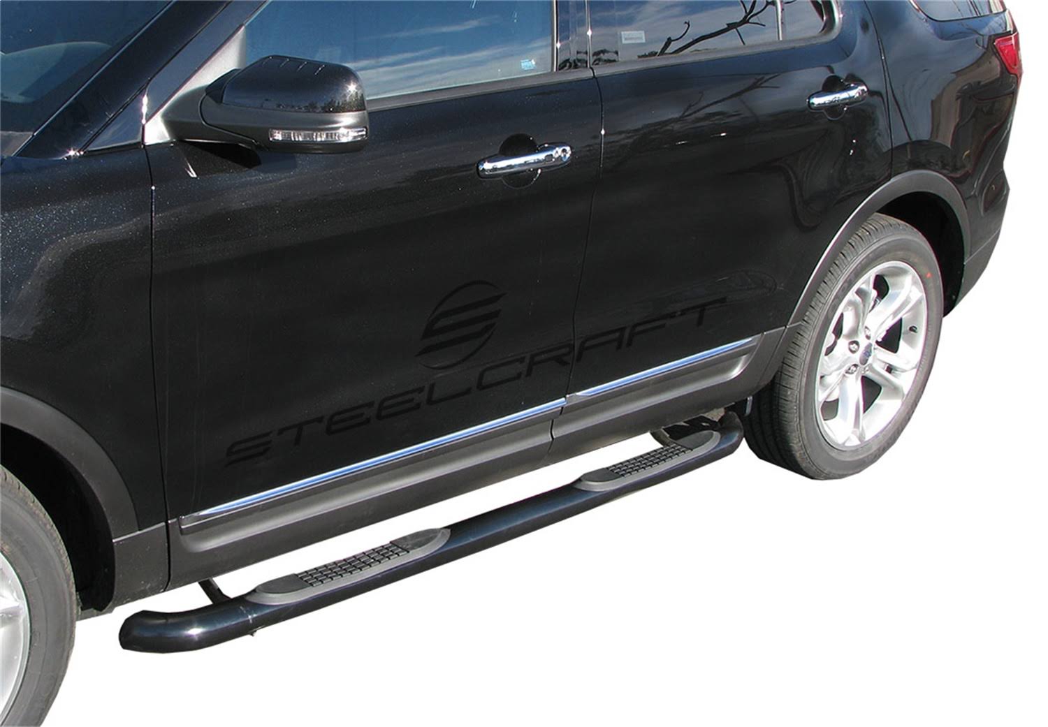 Round Nerf Bars Black Steelcraft P730