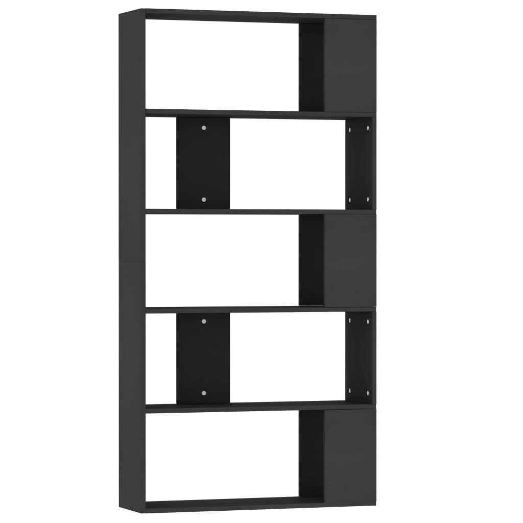Gray Book Cabinet Room Divider Chipboard S28190