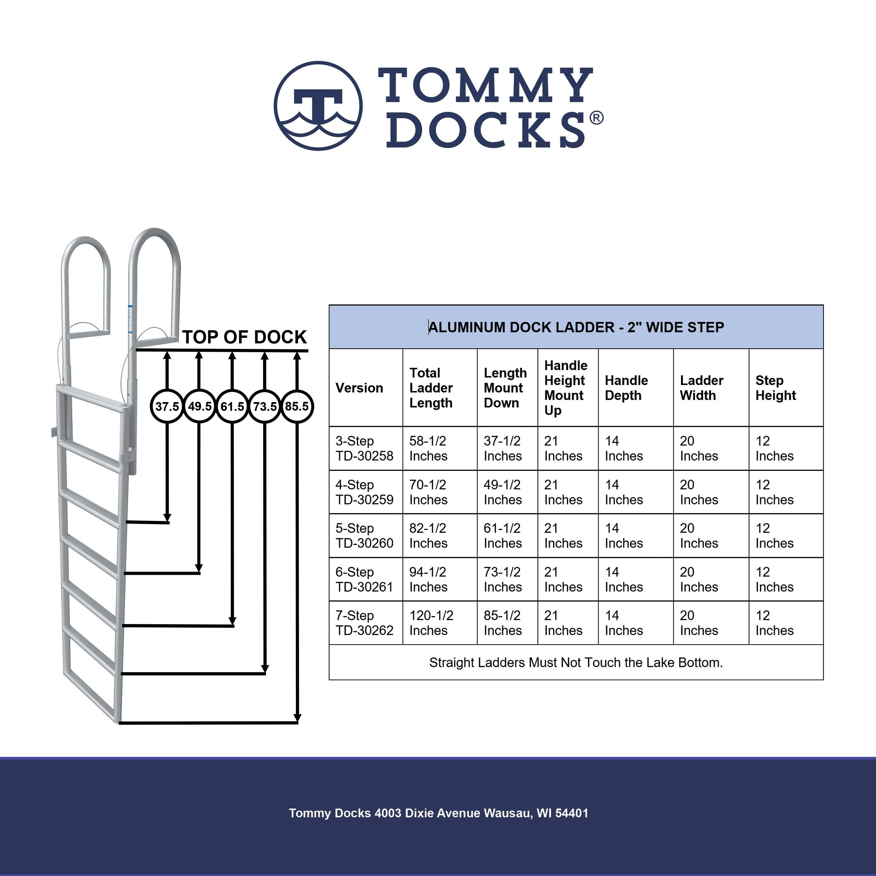 4-Step Aluminum Dock Ladder E84741