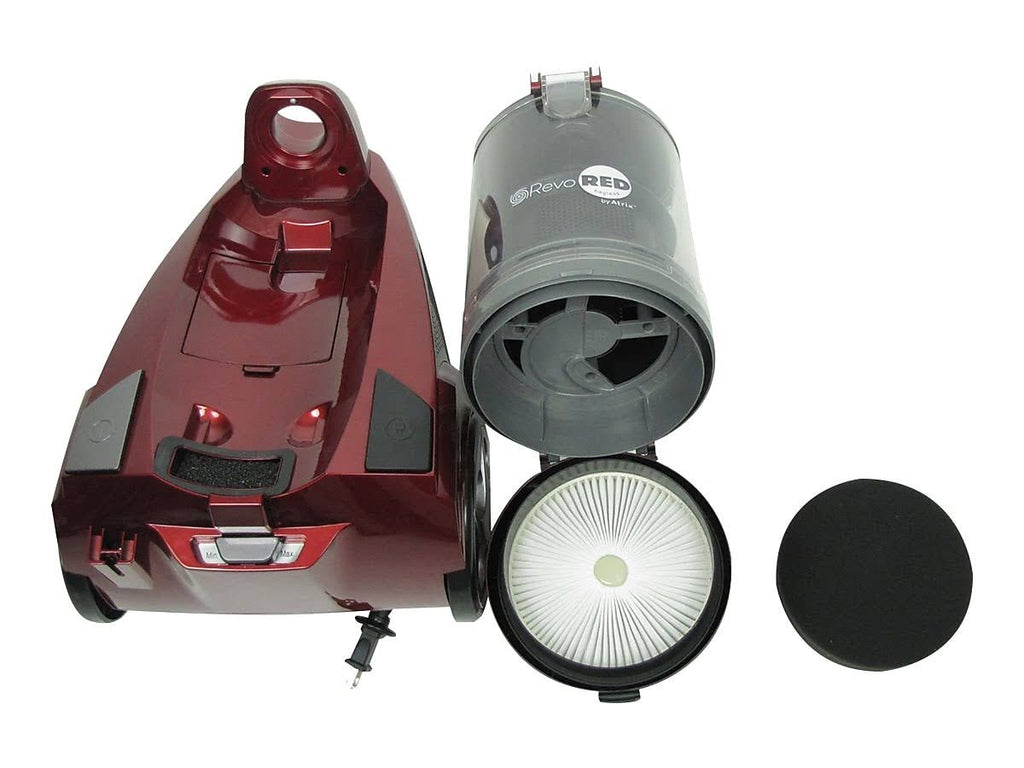 Red Bagless HEPA Canister Vacuum S80814