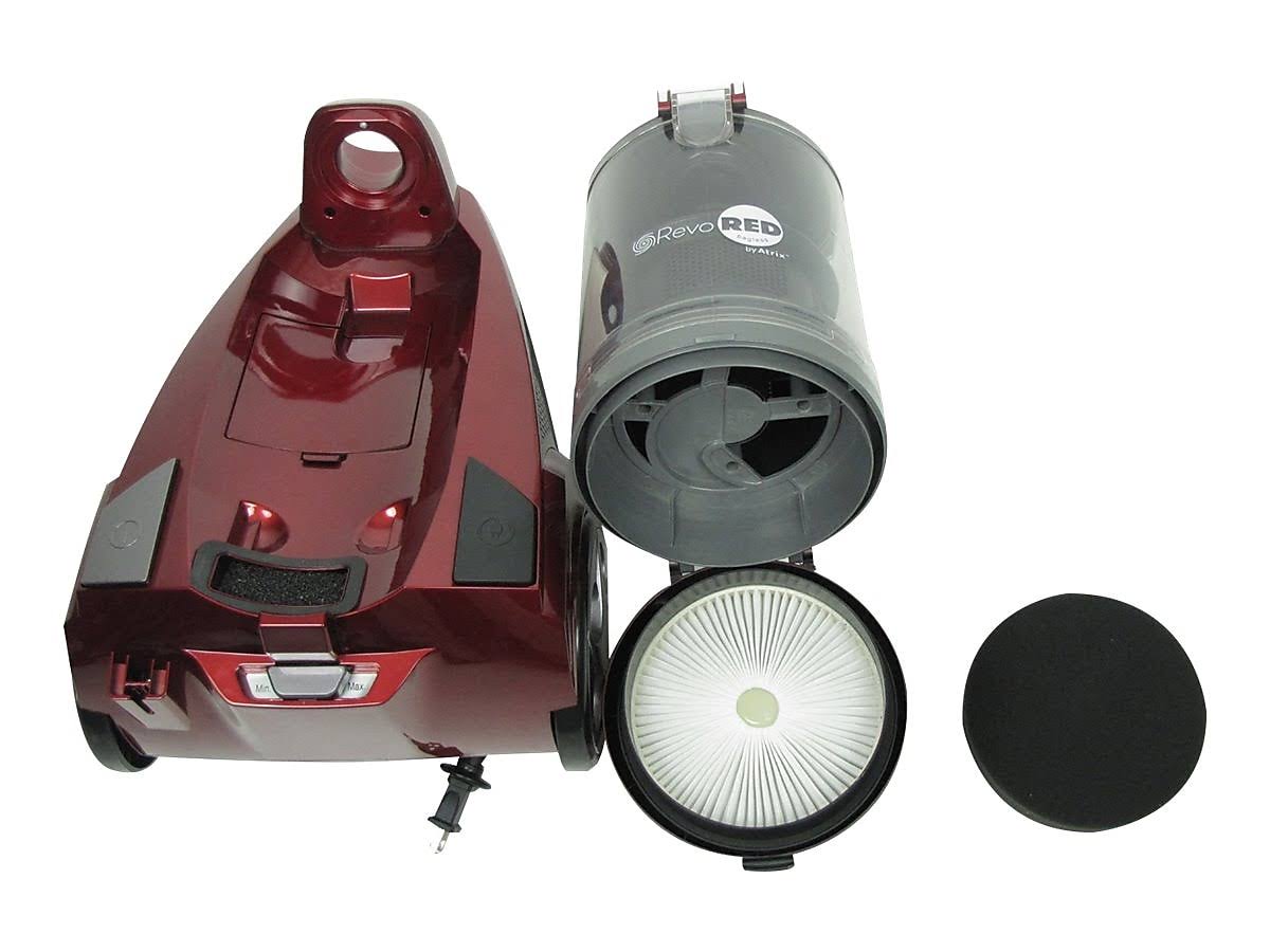 Red Bagless HEPA Canister Vacuum S80814