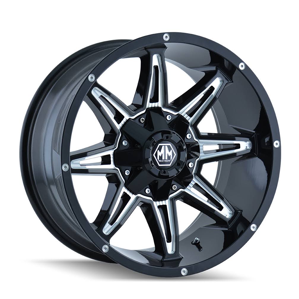 Black/Milled Spokes 18x9 Wheel R95560