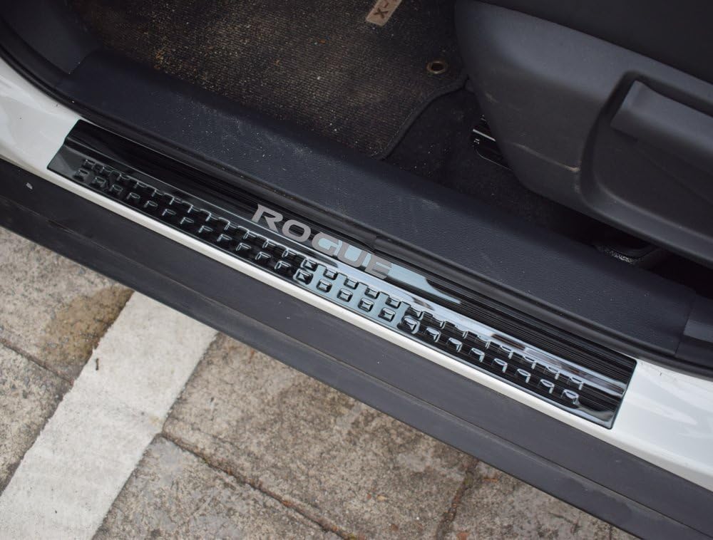 Black Stainless Steel Door Sills Scuff Plate Pack of 2 H38061