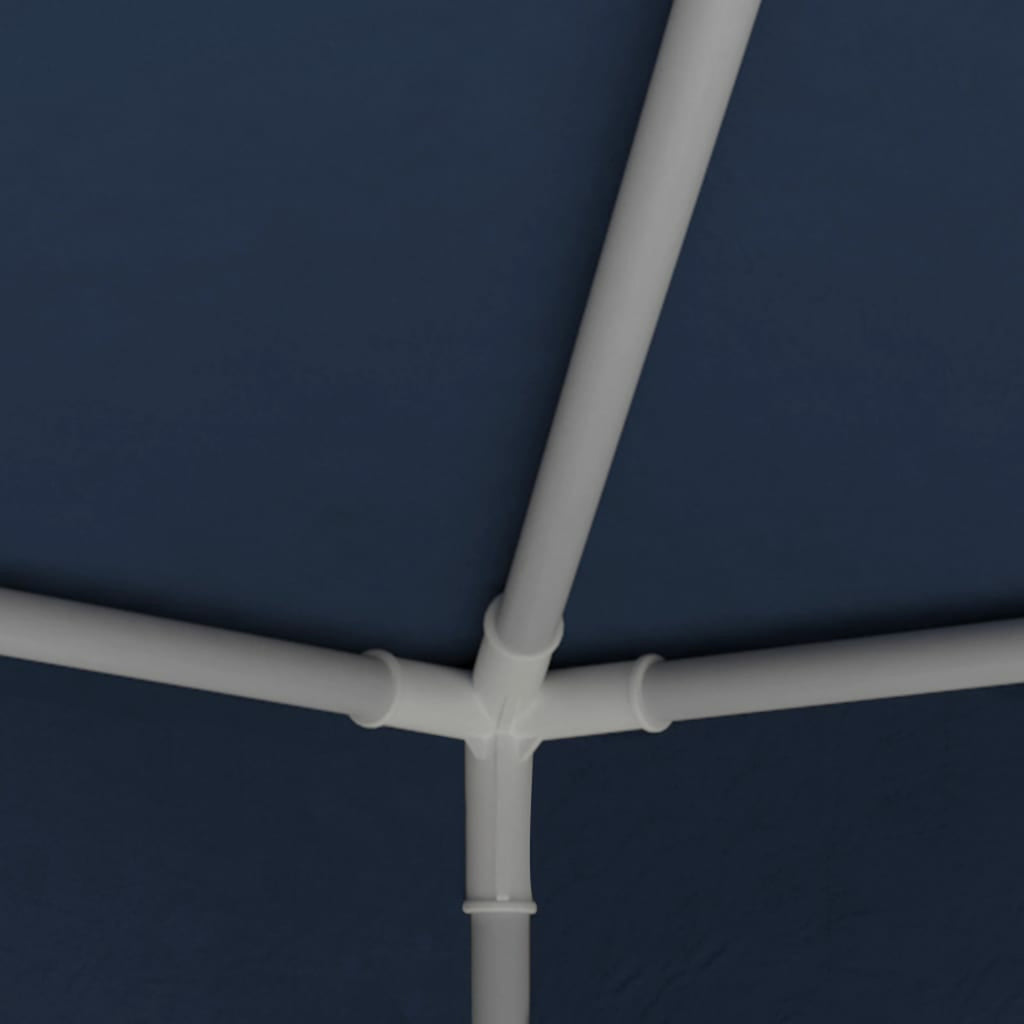 Blue PE Roof Party Tent Gazebo Canopy 6.6ft x 6.6ft x 7.9ft V302962