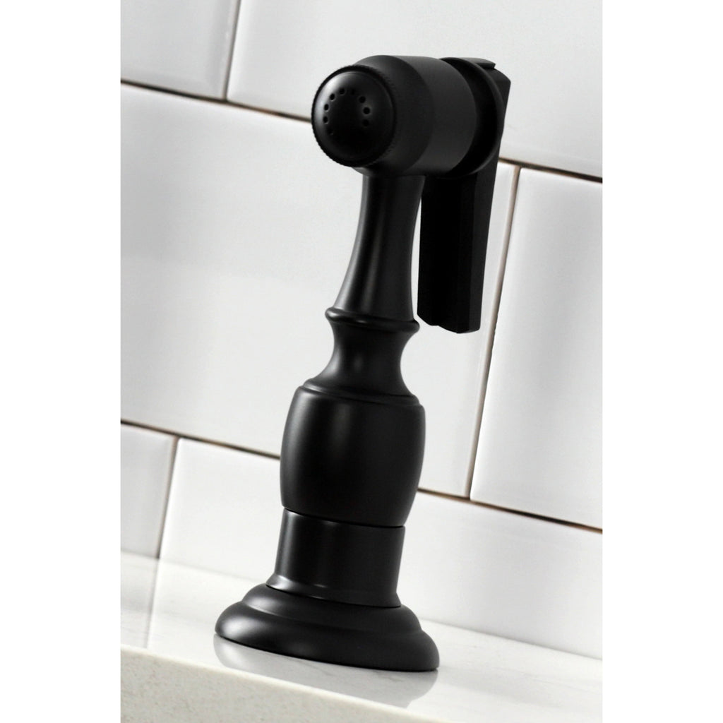 Polished Chrome Kitchen Bridge Faucet with Brass Sprayer C49251