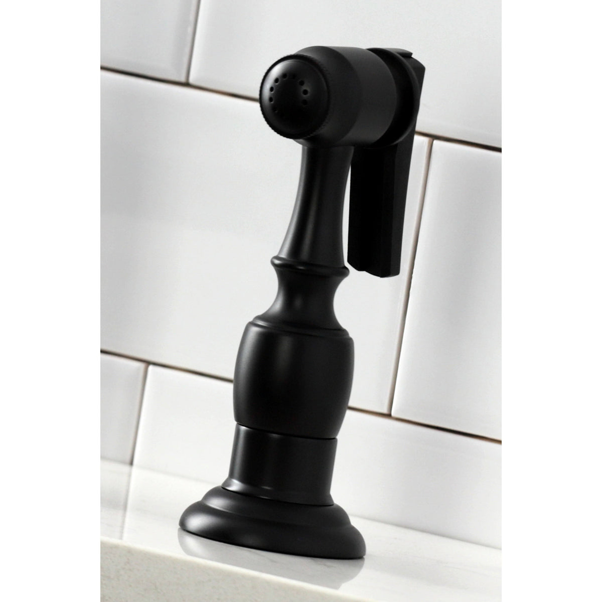 Polished Chrome Kitchen Bridge Faucet with Brass Sprayer C49251