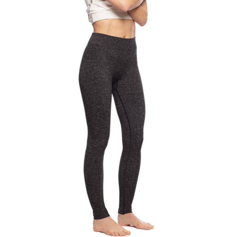 Charcoal Heather Seamless Knee Patch Tight F899
