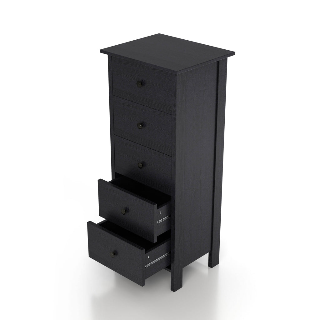 White 5-Drawer Chest J177