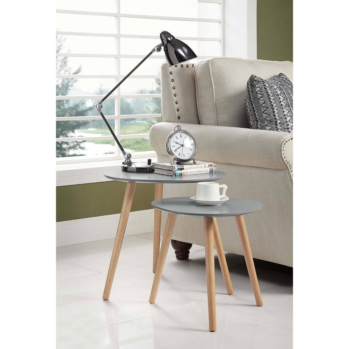 White Nesting End Table Set M86097