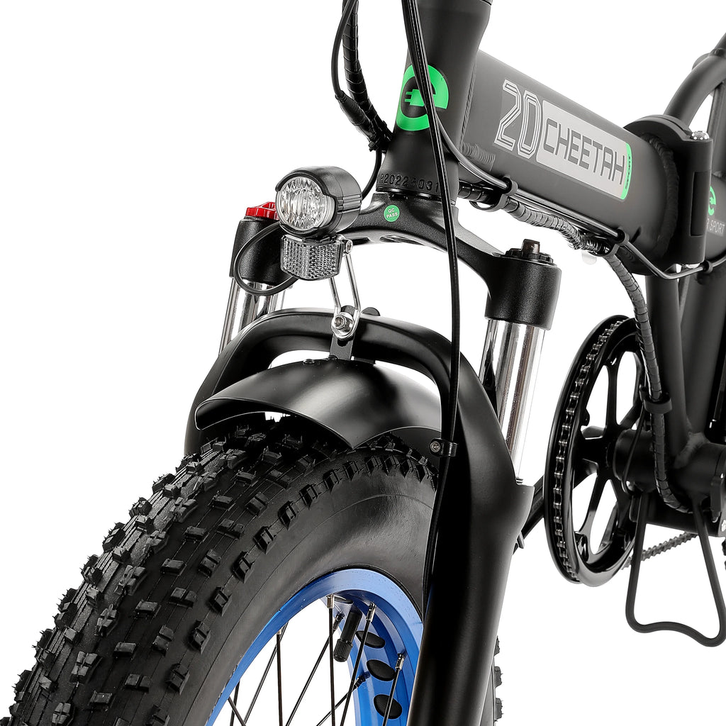 500 W Electric Bike 20" Fat Tire Folding Electric Bicycle 36 V 12.5 AH Removable Battery O987