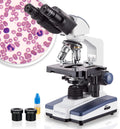 Binocular Compound Microscope, 40X-2500X Magnification, LED Illumination U904