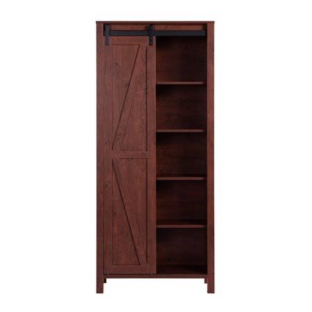 Vintage Walnut 5-Shelf Pantry Cabinet Y2136