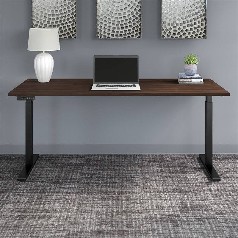 Height Adjustable Desk in Black Walnut D530398