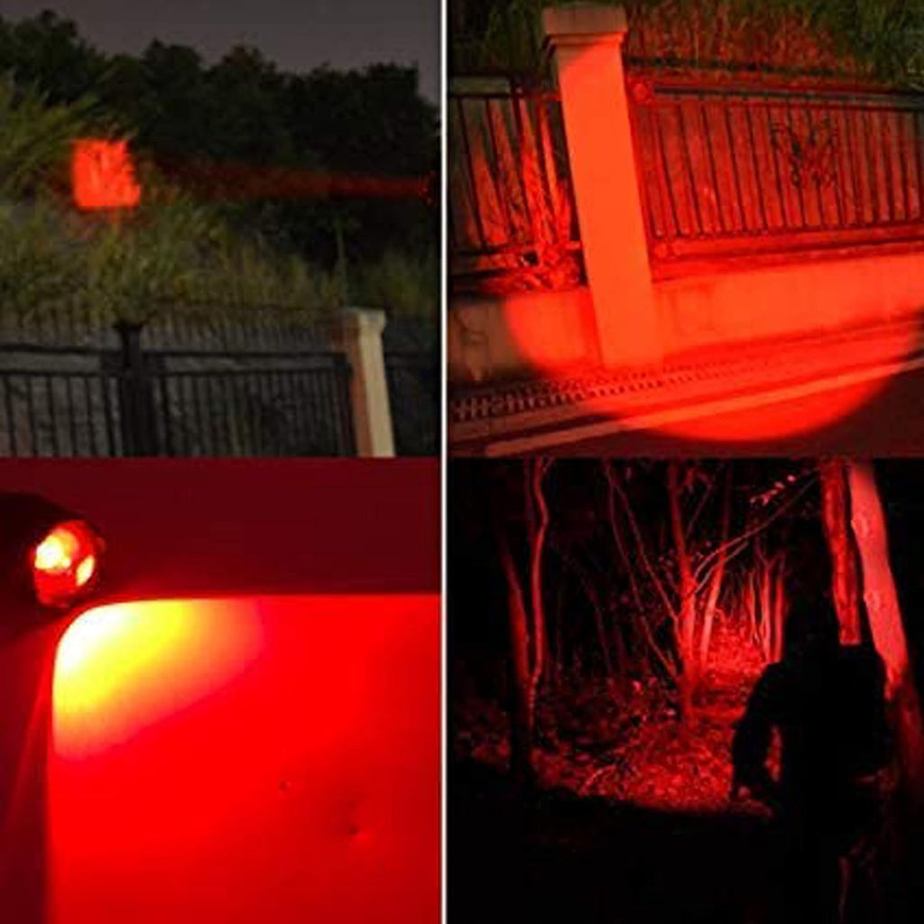 Red Light Tactical LED Flashlight with Pressure Switch V4502