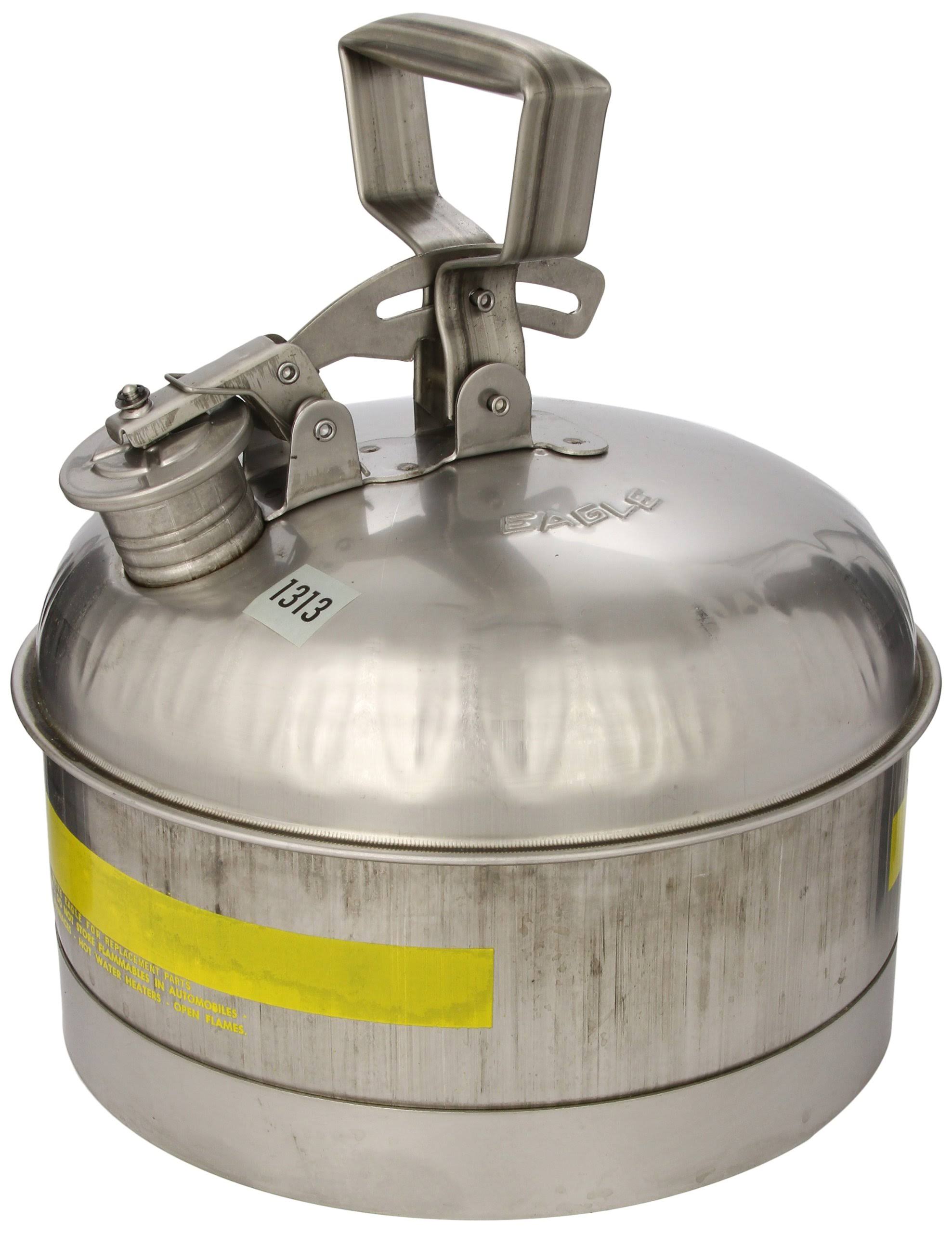 Stainless Steel Safety Can, 2 1/2 Gallon L971