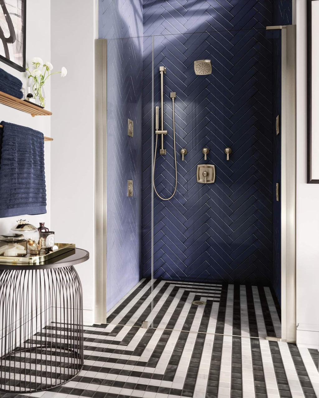 Polished Nickel Rainshower Showerhead N112