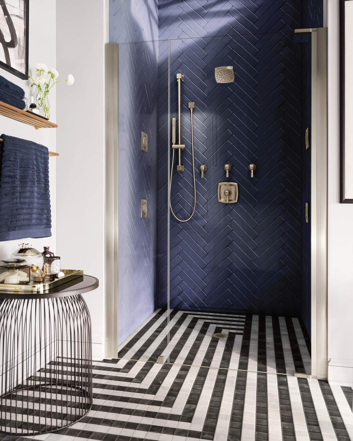 Polished Nickel Rainshower Showerhead N112