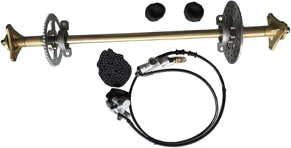 Rear Axle Shaft Kit 740mm w/Brake Assembly Sprocket W576