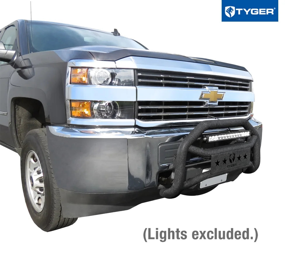 Front Bumper Guard Bull Bar Textured Black Y680