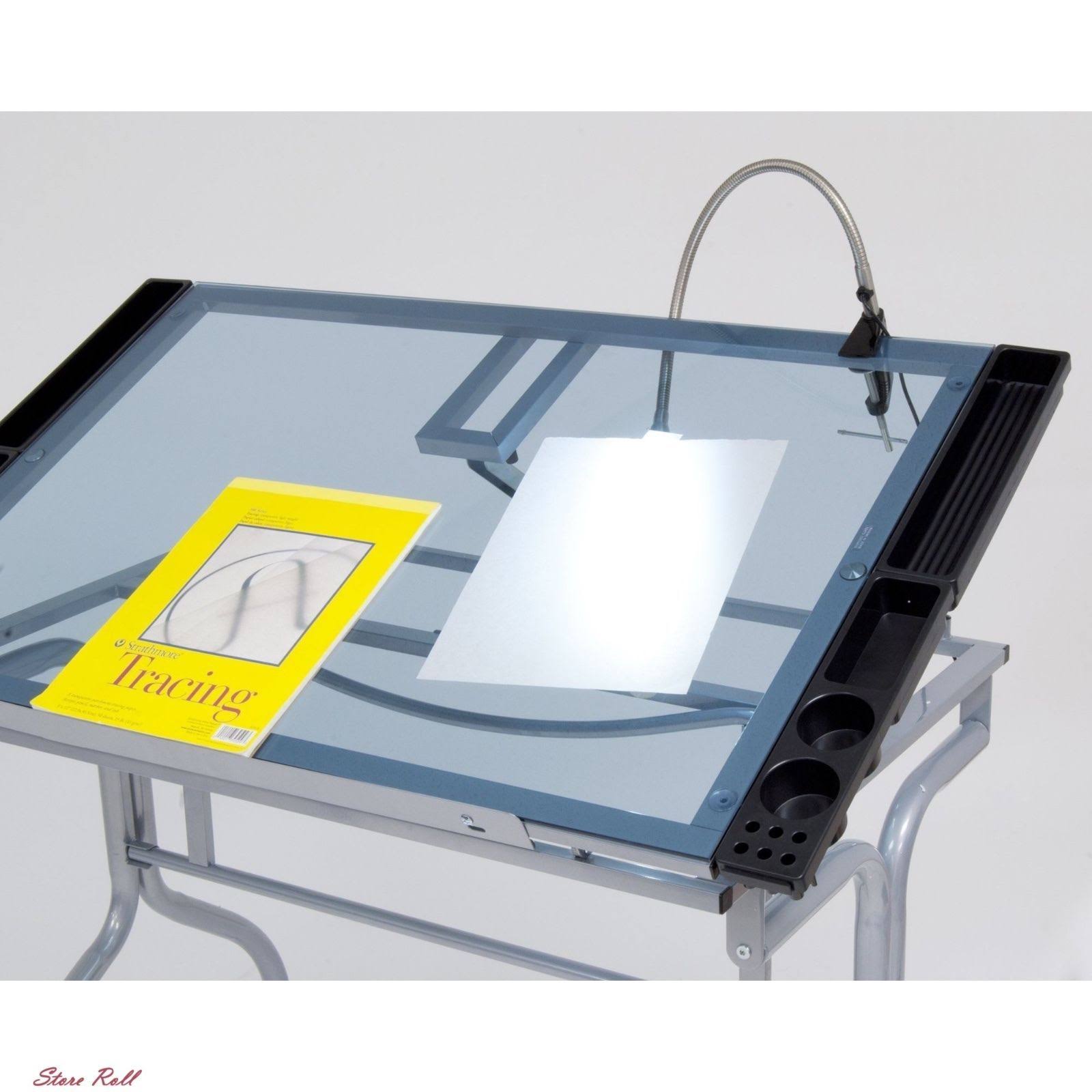 Folding Craft Station with Glass C12096