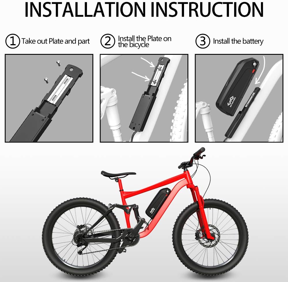 52V13AH Electric Bike Lithium Battery Pack with USB Charger Y6975