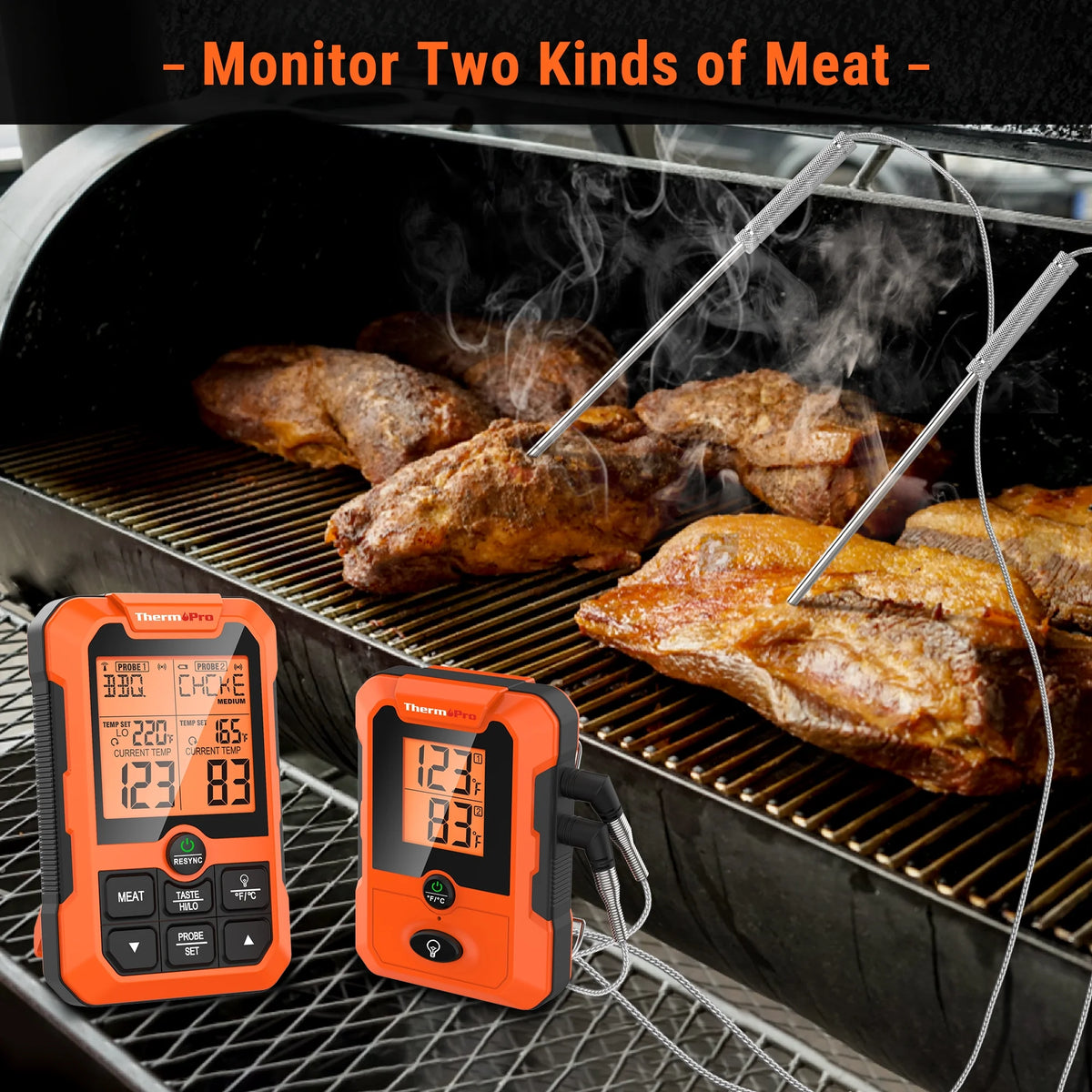 Wireless Dual Probe Meat Thermometer J5895