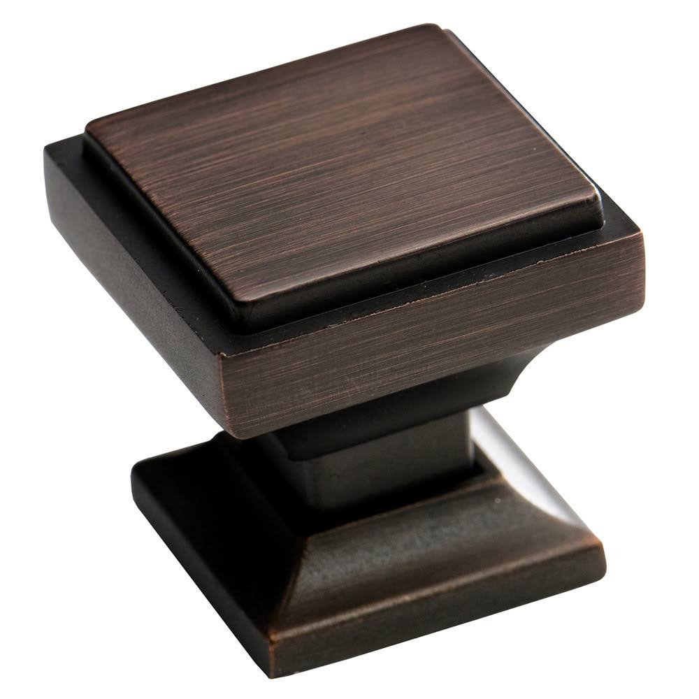 Oil Rubbed Bronze Square Cabinet Knobs (Pack of 10) W26988