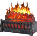 Electric Fireplace logs 21in Inserted Heater with Remote W508