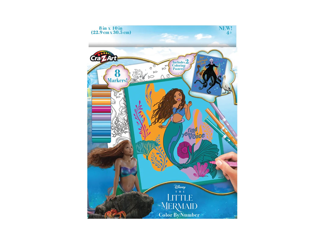 Disney Little Mermaid Color by Number Coloring Set P5743