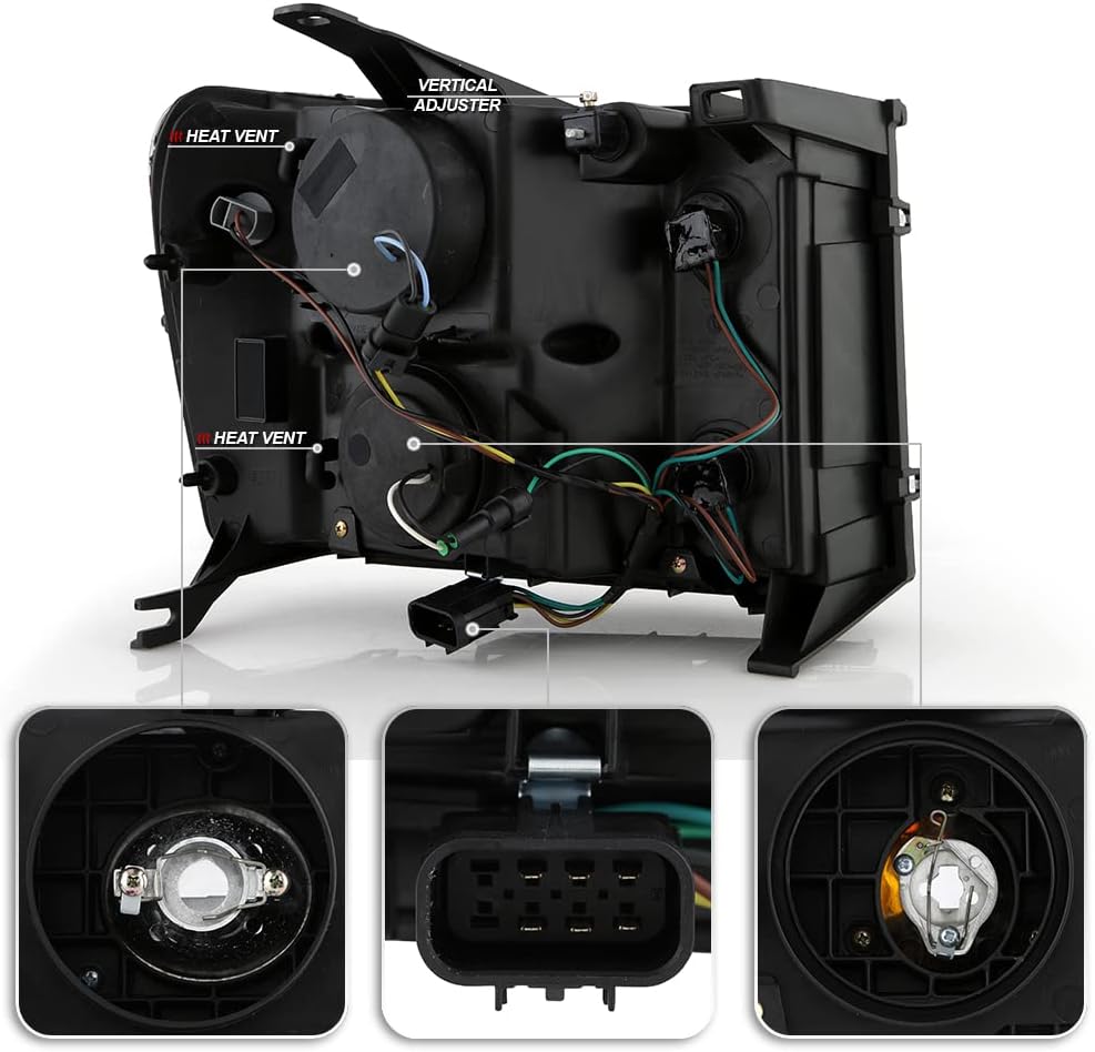 SMD LED Halo Projector Headlights D46863
