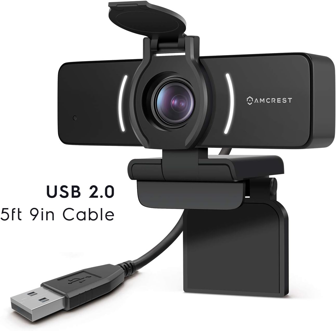 1080P Webcam with Microphone & Privacy Cover, USB Camera, Wide Angle Lens R752