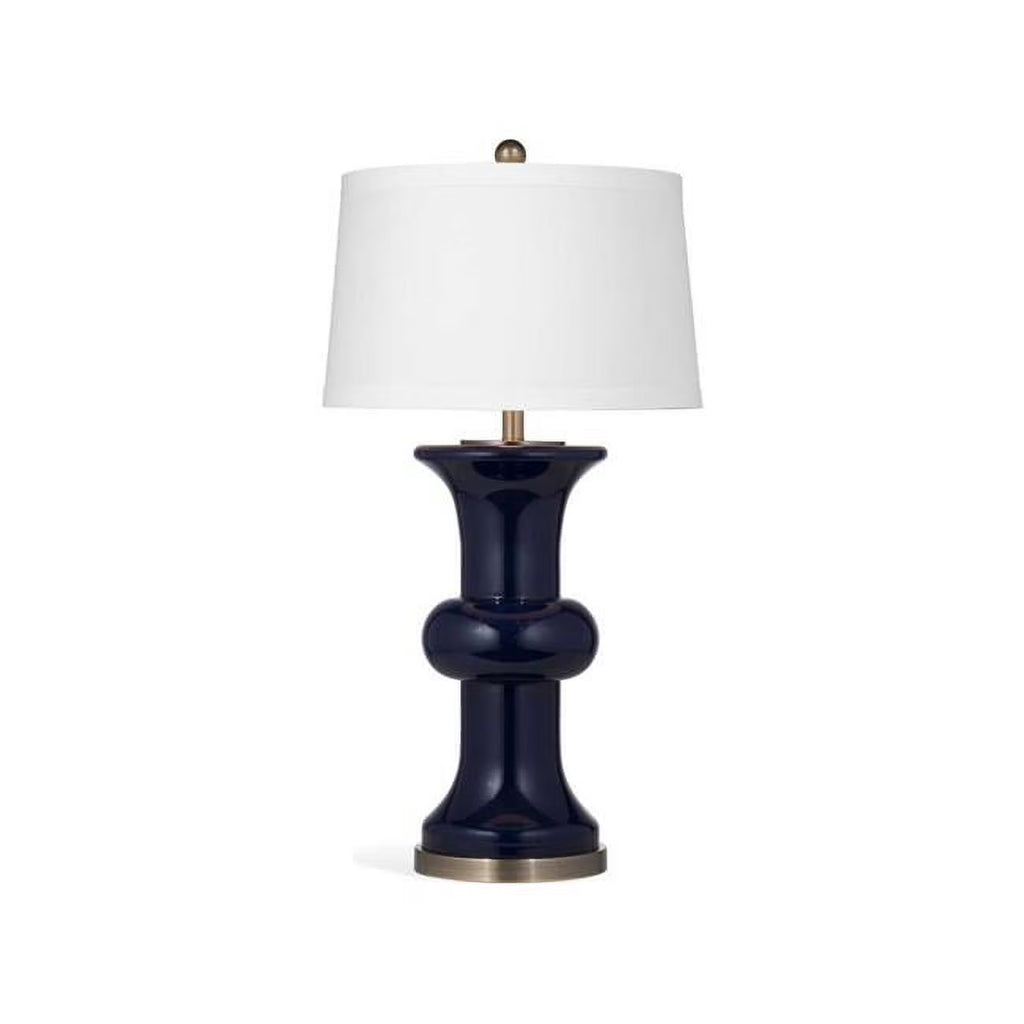 Navy Blue Glass Table Lamp E3237