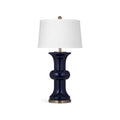 Navy Blue Glass Table Lamp E3237