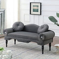 54" Velvet Tufted 2 Seater Loveseat Sofa with 2 Pillows Z81901