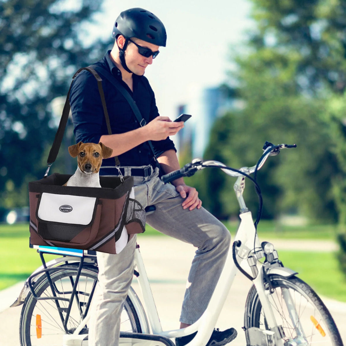 Folding Bike Basket Pet Carrier V827