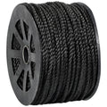 Twisted Polypropylene Rope 1/4" 150 lb Black 600'/Case B112124